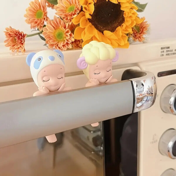 0cb1ed04ce0a411aba8bb7d82a5417ab-goods Sleep Sonny Angel Car Doll Party Angel Cute Blind Box Trendy Play Doll Car Screen Ornament Handmade