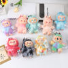 1J5A9682 Bubble Mart LABUBU Pulling Cloth Third Generation Front High Energy Vinyl Face Plush Pendant