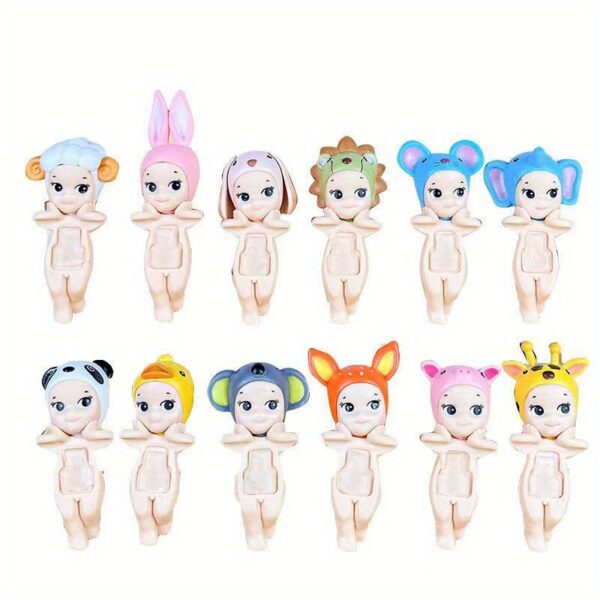 3 Animal Angel Sonny Angel Car Doll Party Angel Cute Blind Box Trendy Play Doll Car Screen Ornament Handmade