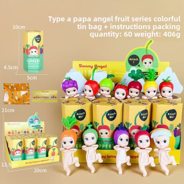 9eaf162bee77ebe762cd17f438e4125b Fruit Angel Sonny Angel Car-mounted Doll Pup Angel Cute Blind Box Trendy Figurine Car Dashboard Ornament