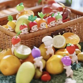 dbec998b-b69d-4a11-8796-9b52db72b37b Fruit Angel Sonny Angel Car-mounted Doll Pup Angel Cute Blind Box Trendy Figurine Car Dashboard Ornament