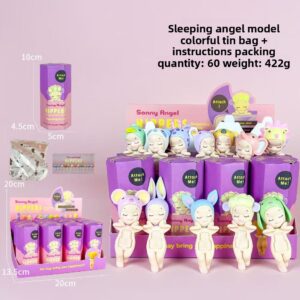 Sleep Sonny Angel Car Doll Party Angel Cute Blind Box Trendy Play Doll Car Screen Ornament Handmade