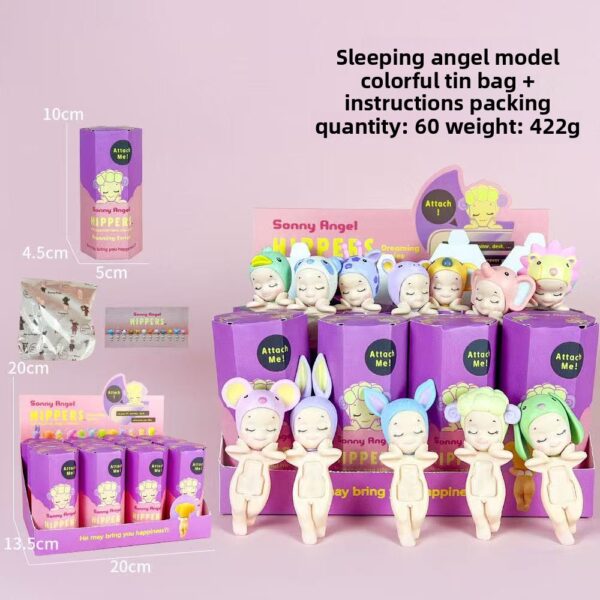 fdff1ff03fb02a3b2e4faa3ecacd1ade Sleep Sonny Angel Car Doll Party Angel Cute Blind Box Trendy Play Doll Car Screen Ornament Handmade